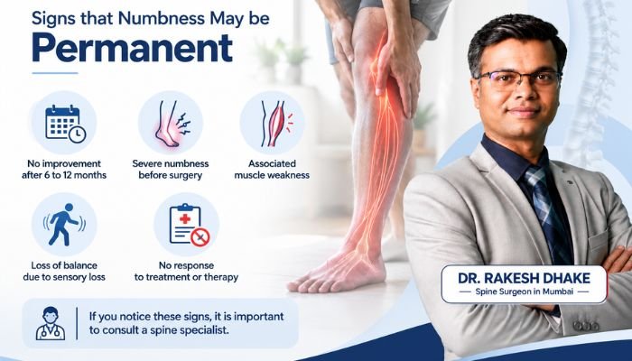 Signs that numbness may be permanent - Dr. Rakesh Dhake 
